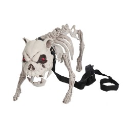 Esqueleto de perro con luz y sonido 40 cm