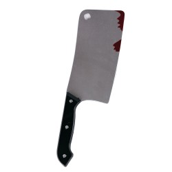 Cuchillo con sangre carnicero cortador 295 cm plastico