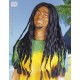 Peluca rasta negra bob 6041r