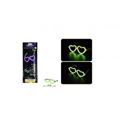 Gafas glow forma corazon brilla oscuridad unidad