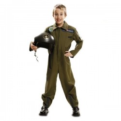 Disfraz piloto de caza de avion infantil tallas