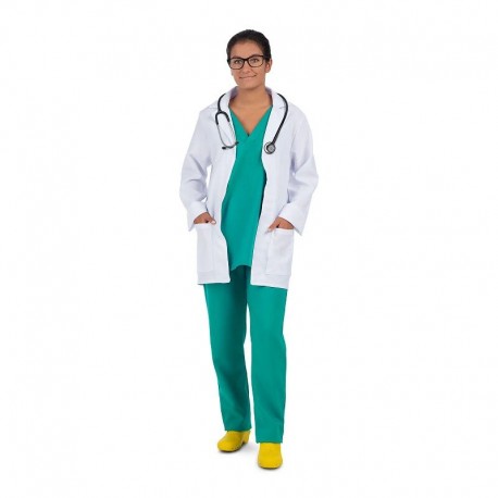 Disfraz doctora verde para mujer tallas