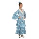 Disfraz flamenca del guadalquivir azul talla S mujer