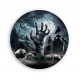 Platos cementerio halloween 6 uds 23 cm