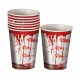 Vasos halloween sangre 6 uds 9 cm