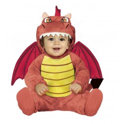 Disfraz dragon rojo para bebe tallas