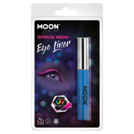 Eye liner azul intenso neon 10 ml moon brilla luz UV