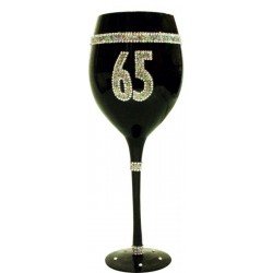 Copa de vino 65 cumpleaños o jubilacion en estuche regalo