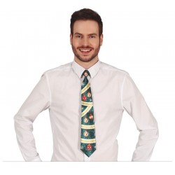Corbata bolas de navidad graciosa para navidad 45 cm