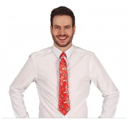 Corbata roja graciosa para navidad 45 cm