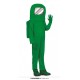 Disfraz Astronauta Among Us verde para nino talla 5 6 anos