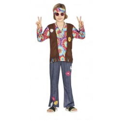 Disfraz hippie anos 70 para nino tallas