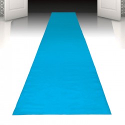 Alfombra azul para decoracion 450x60 cm