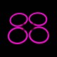 Pulseras glow 100 uds rosas unicolor brillan en la oscuridad