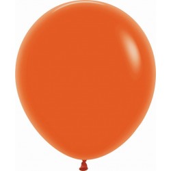 Globo Sempertex 18 45 cm naranja 15 uds