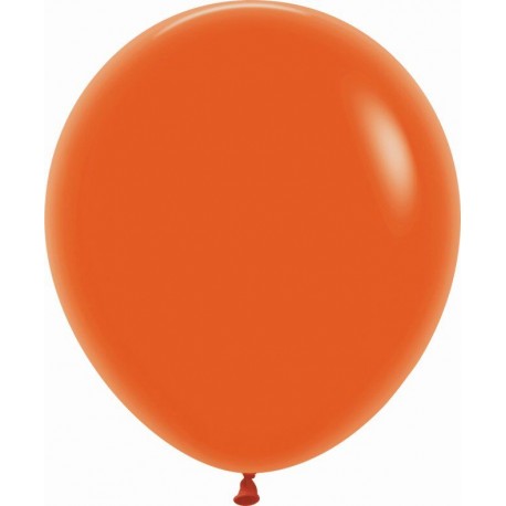 Globo Sempertex 18 45 cm naranja 15 uds