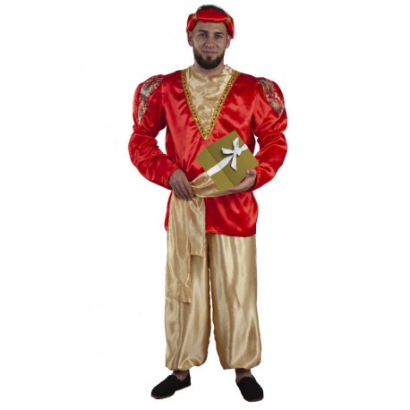 Disfraz paje rojo de Rey Mago talla 48