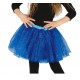 Tutu infantil azul oscuro con brillantina para nina 30 cm