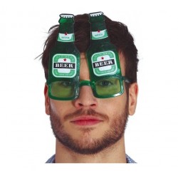 Gafas botella de cerveza para disfraz