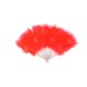 Abanico plumas rojo 21 palas