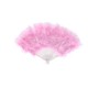 Abanico plumas rosa 21 palas