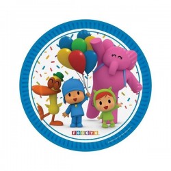 Platos Pocoyo cumpleaños 8 uds de 23 cm