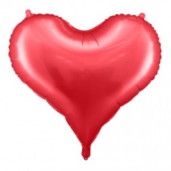 Globo corazon rojo grande 75x65 cm foil