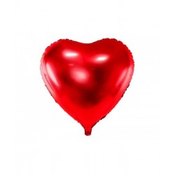 Globo corazon rojo grande 61 cm foil