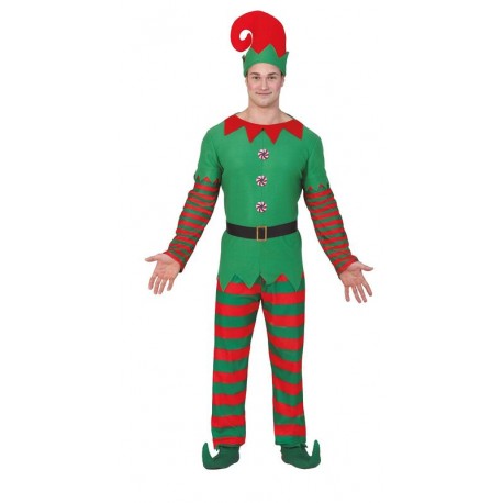Disfraz Elfo de navidad para hombre talla M o L