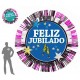 Broche escarapela feliz jubilado