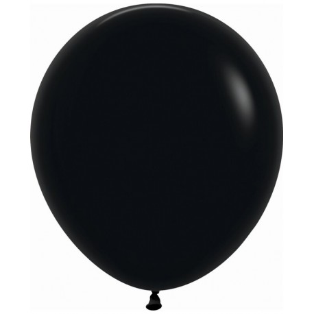 Globos R18 negro 15 uds de 45 cm Sempertex