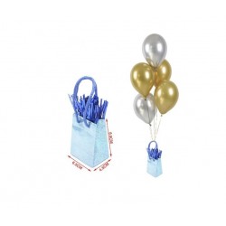 Peso para globos de helio azul claro bolsa regalo