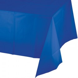 Mantel azul marino plastico 274x137 cm