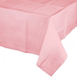 Mantel rosa pastel de papel 274x137 cm