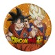 Platos Dragon Ball cumpleanos 8 uds de 18 cm