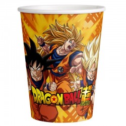 Vasos Dragon Ball cumpleanos 8 uds