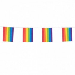 Guirnalda bandera arcoiris orgullo 3 mt 14x20 cm