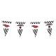 Banderin triangular racing carreras de coches cumpleanos