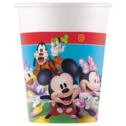 Vasos cumpleanos Mickey Mouse 8 uds papel