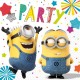 Servilletas Minions para cumpleanos 16 uds de 33 cm
