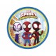 Platos Spidey and friends cumpleanos 8 uds 23 cm