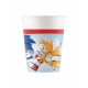 Vasos Sonic para cumpleanos 8 uds