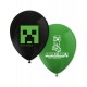 Globos Minecraft cumpleanos 8 uds