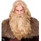 Peluca y barba vikingo rubia