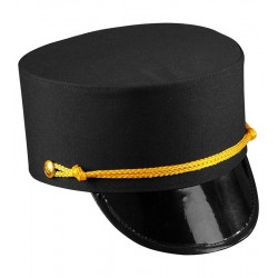 Sombrero uniforme negro botones o chofer