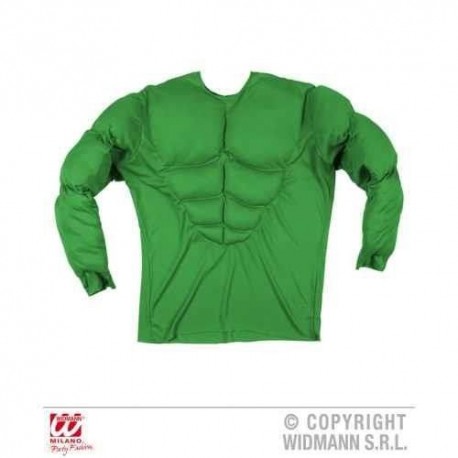 Camisa musculosa verde hulk adulto talla S