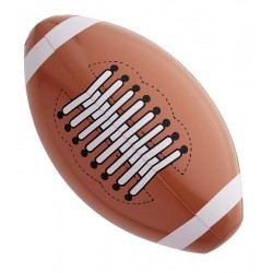 Balon de futbol americano o rugby hinchable 36 cm