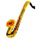 Saxofon hinchable dorado