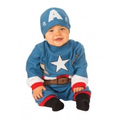Disfraz Capitan America para bebe talla 0 6 meses