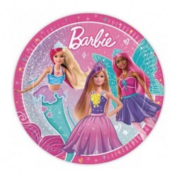 Platos Barbie 8 uds de 23 cm cumpleanos